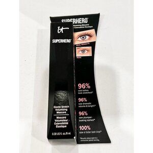 It Cosmetics Superhero Elastic Stretch Volumizing and Lengthening Black MASCARA